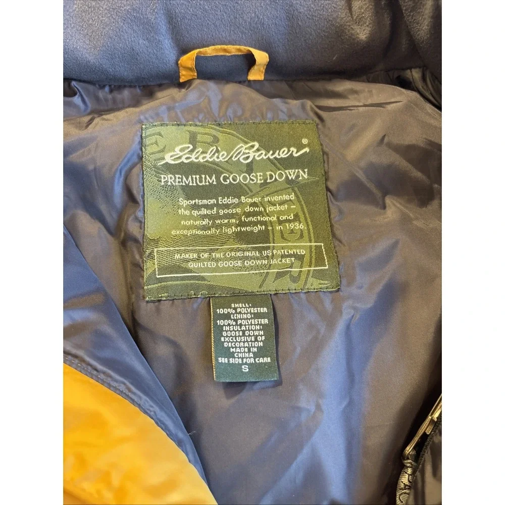 EDDIE BAUER - Men's Hard to Find! Premium Goose Down Puffer‎ Vest - Size Small